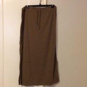 Long brown skirt